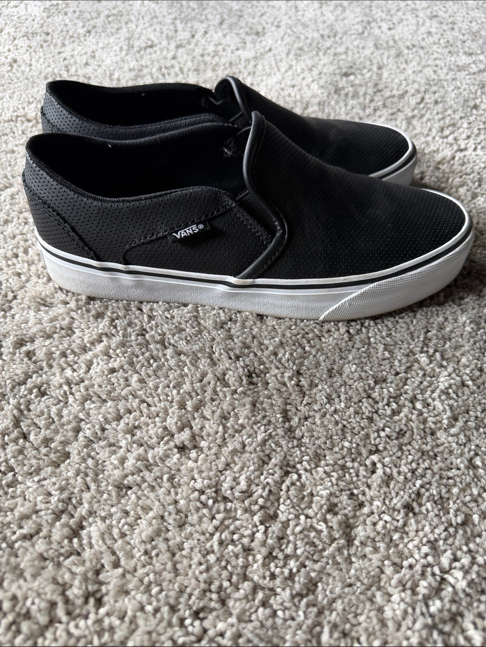 Vans Black Slip-On Shoes